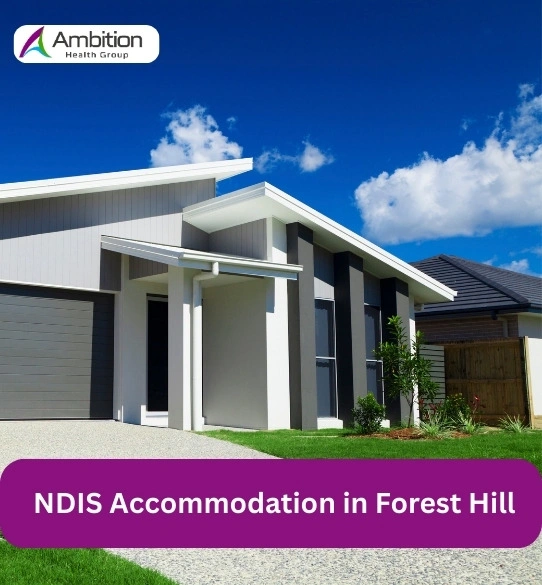 The image features a modern, single-story home with a sleek, contemporary design.
